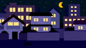 夜の住宅街